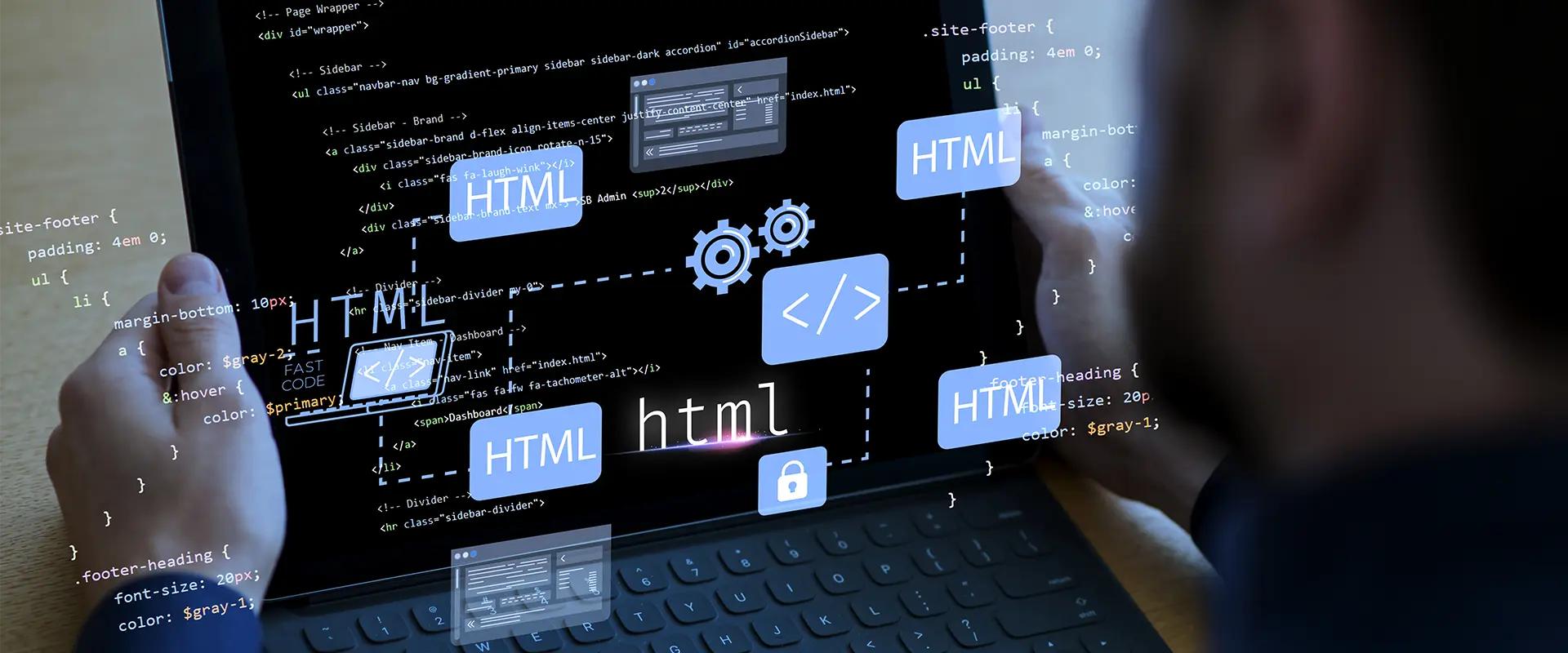 Site institucional ou Landing Page comparação visual para escolher melhor